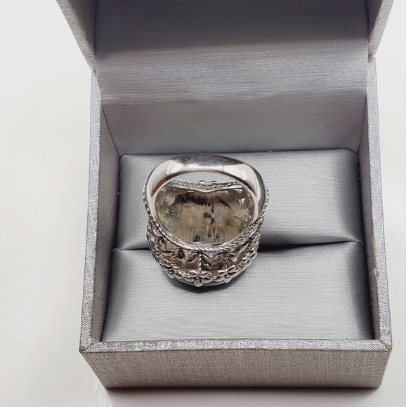 Silver Abalone Shell Ring - Picture 6 of 11